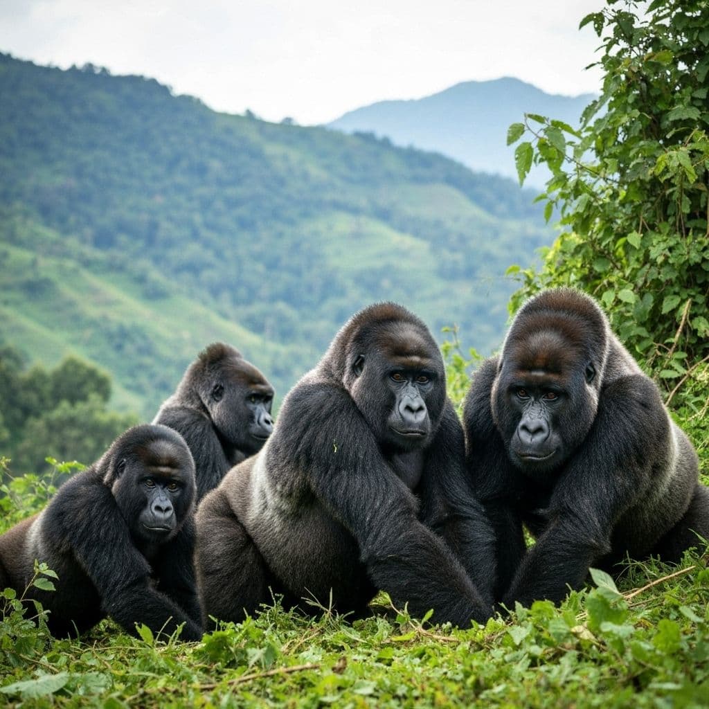 Rwanda - East Africa safari destination with Primate lovers, Eco-tourism travelers, Luxury adventure seekers, Short safari trips, Cultural tourists, Conservation-focused travelers